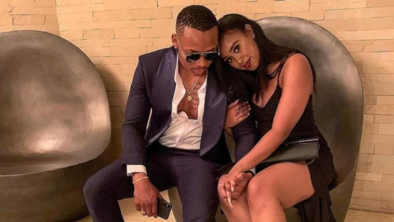 Otile Brown Welcomes His Ethiopian Girlfriend At Jkia